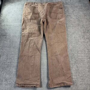 Genuine Dickies Carpenter Pants Mens 42x29 Brown Duck Canvas Utility Y2K Skater
